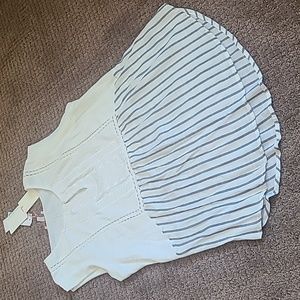 NWT Skies are Blue Feliciano mixed material sleeveless top